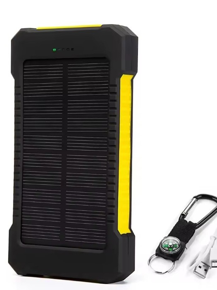 Batería Externa Solar con luz y brújula 50000 mah 5