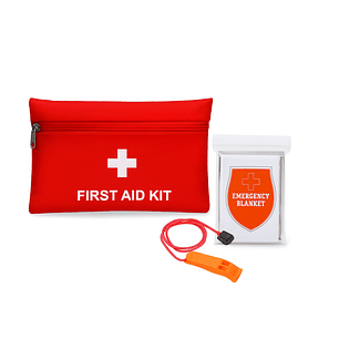 Kit Ready-SOS Nevasol | Pack de Emergencia con Botiquín, Silbato y Manta Térmica