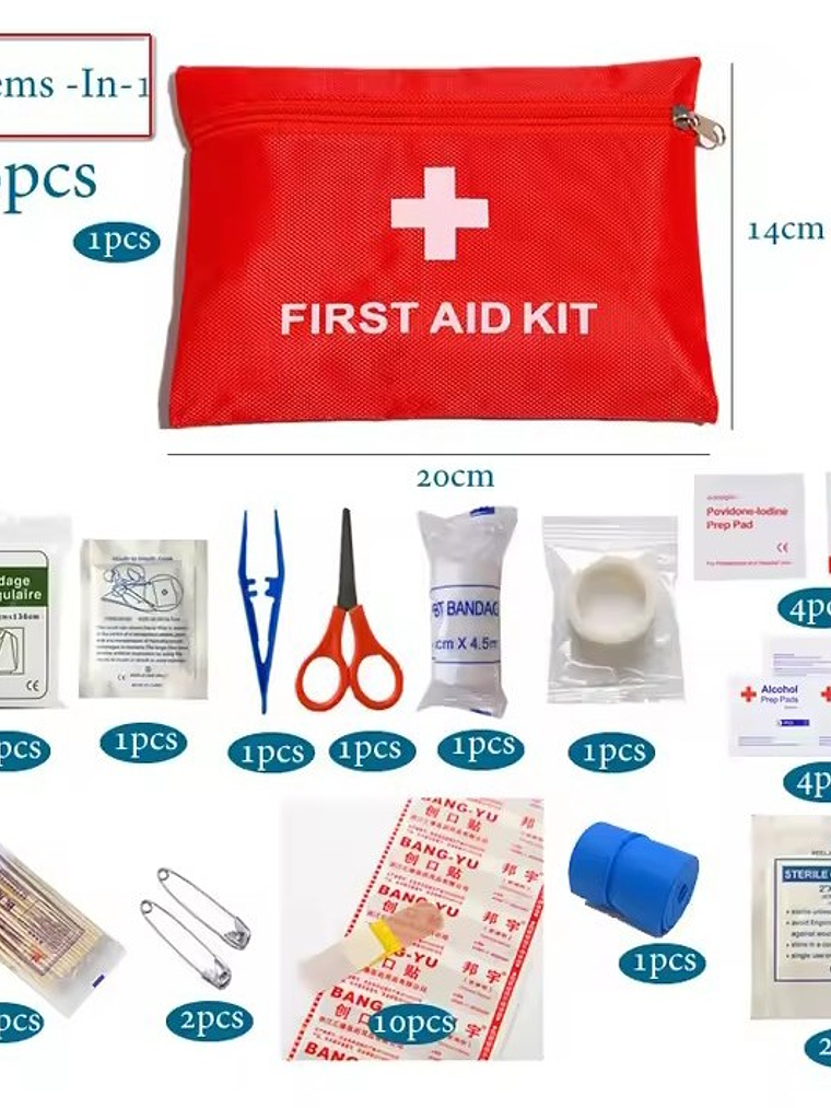 Kit Ready-SOS Nevasol | Pack de Emergencia con Botiquín, Silbato y Manta Térmica 2