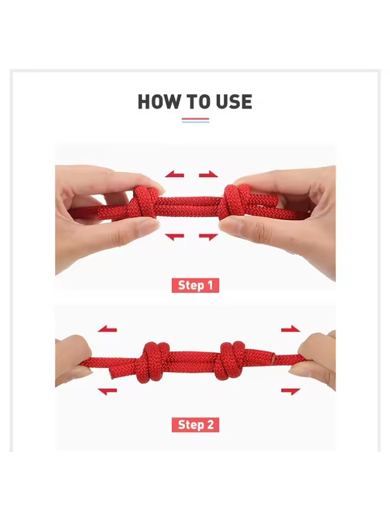 Cuerda para Nudo Prusik 120 cm (6 mm) Nylon Azul 4