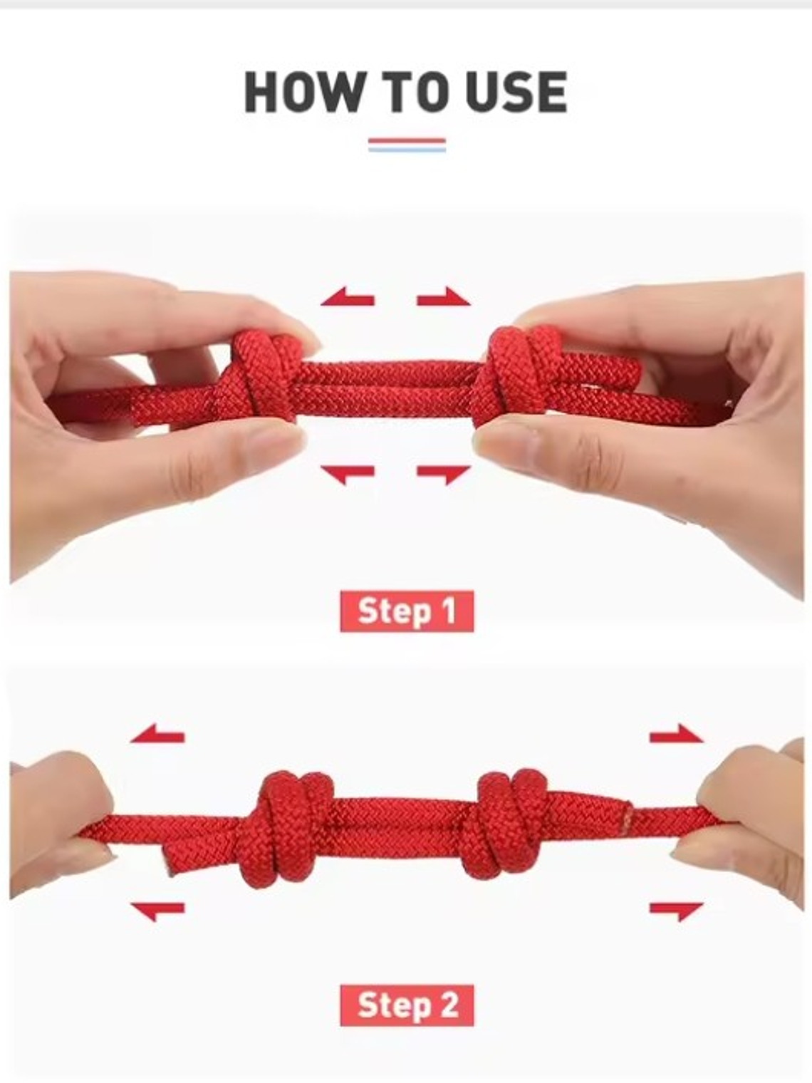 Cuerda para Nudo Prusik 120 cm (6 mm) Nylon Azul 4