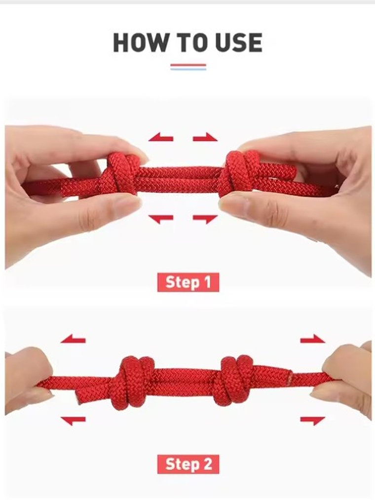 Cuerda para Nudo Prusik 120 cm (6 mm) Nylon Azul 4