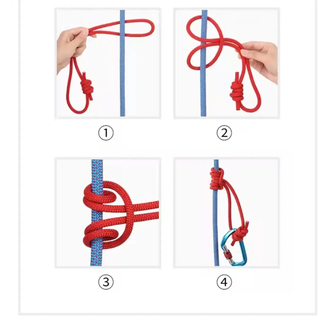 Cuerda para Nudo Prusik 120 cm (6 mm) Nylon Azul 5