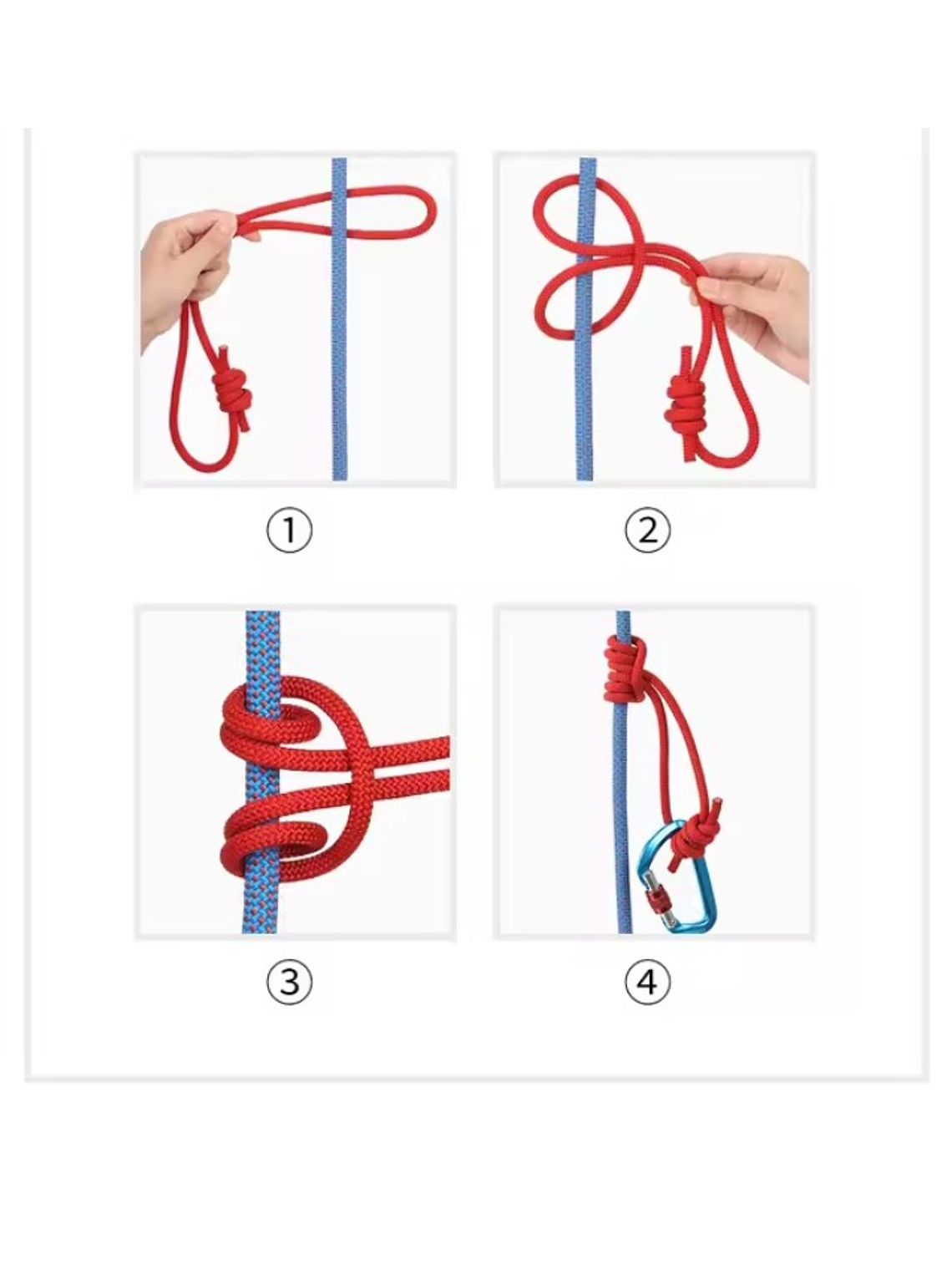 Cuerda para Nudo Prusik 120 cm (6 mm) Nylon Azul 5