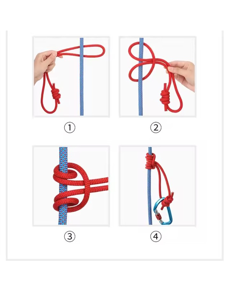 Cuerda para Nudo Prusik 120 cm (6 mm) Nylon Azul 5