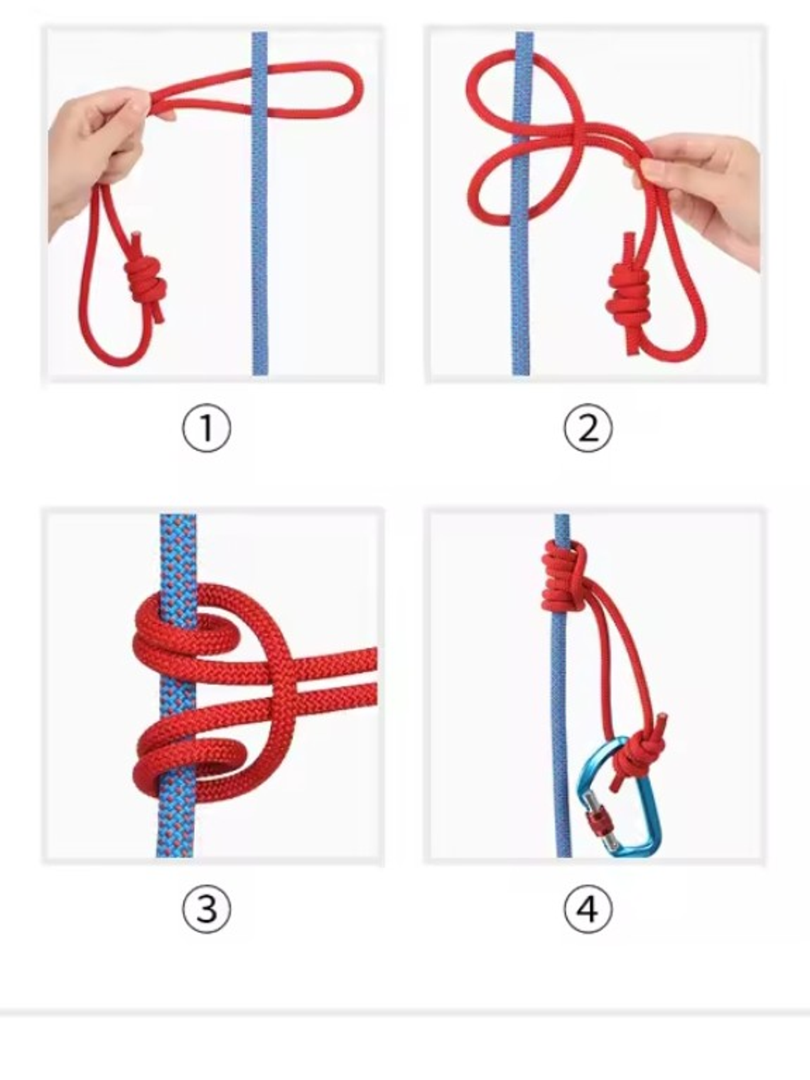 Cuerda para Nudo Prusik 120 cm (6 mm) Nylon Azul 5