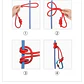 Cuerda para Nudo Prusik 120 cm (6 mm) Nylon Azul - thumbnail 5