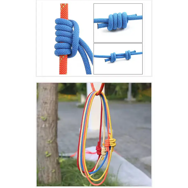 Cuerda para Nudo Prusik 120 cm (6 mm) Nylon Azul 6