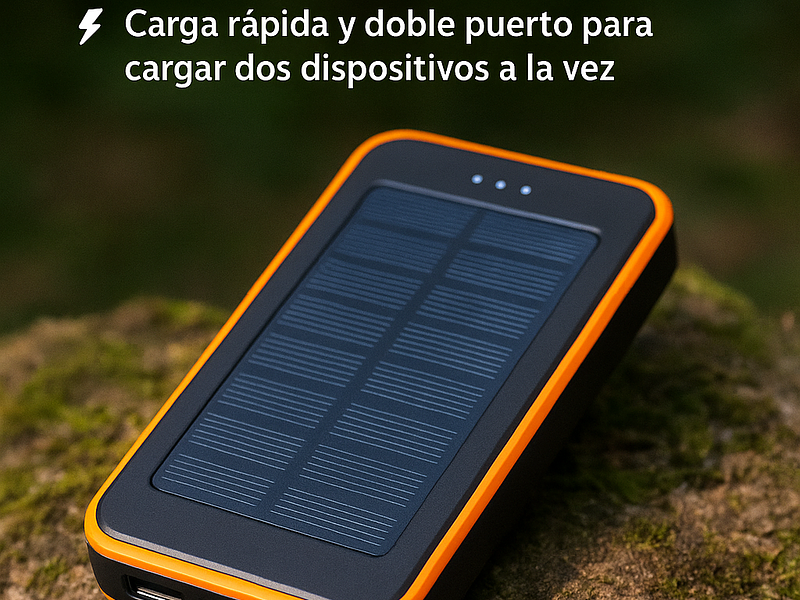 🔋 Batería externa solar: por qué es clave llevar una si sales a la montaña