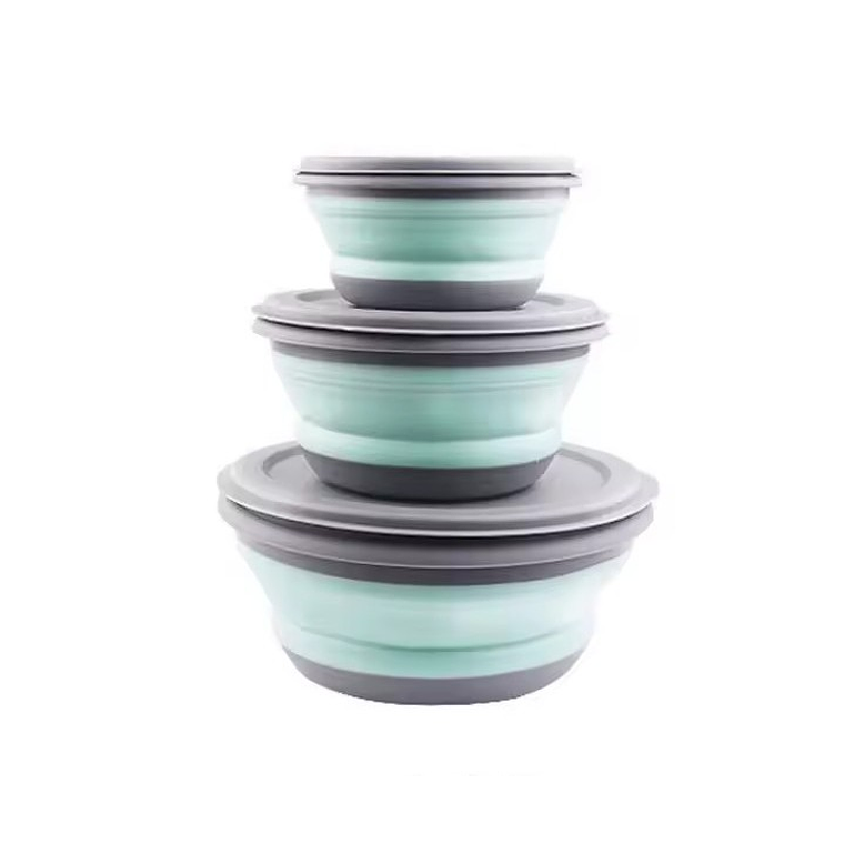 Set de Platos Plegables de Silicona para Camping y Trekking 1