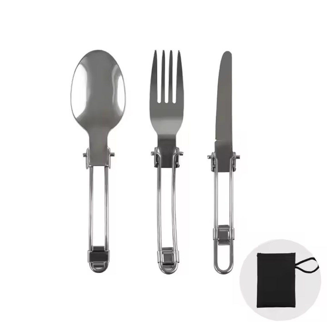 Set de Cubiertos Plegables para Camping 2