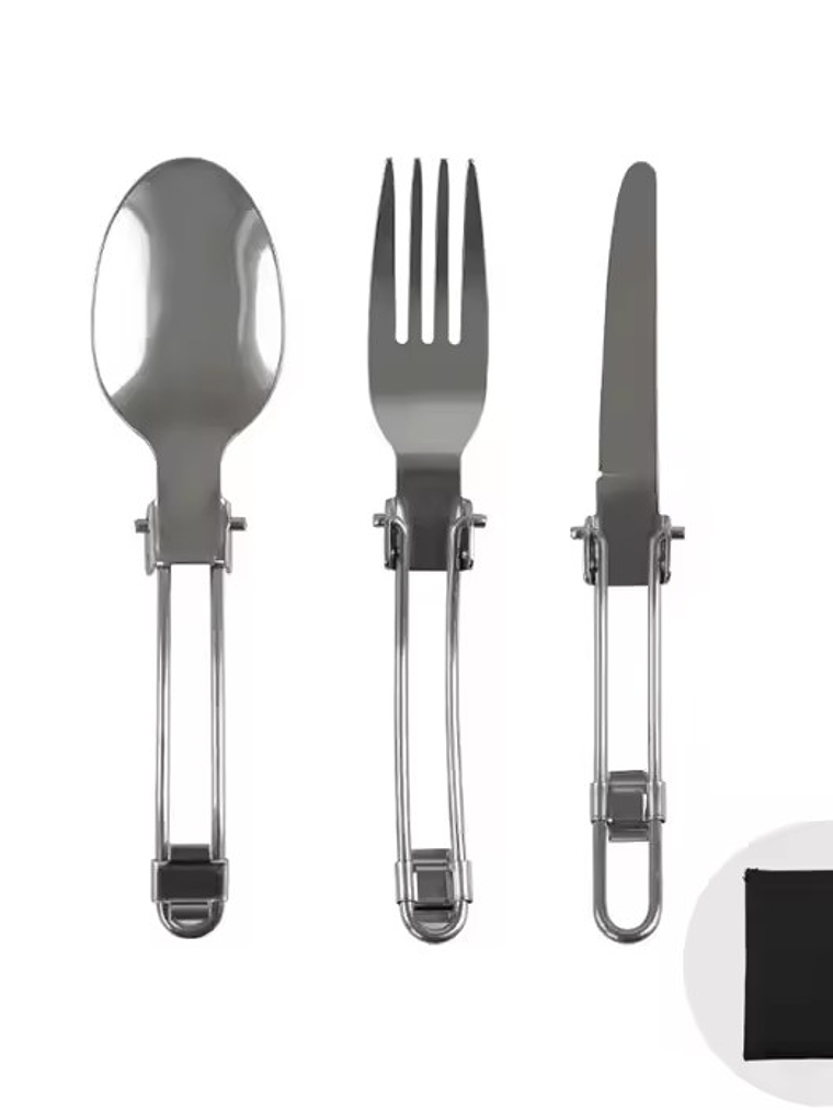 Set de Cubiertos Plegables para Camping 1