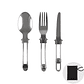 Set de Cubiertos Plegables para Camping - vignette 2