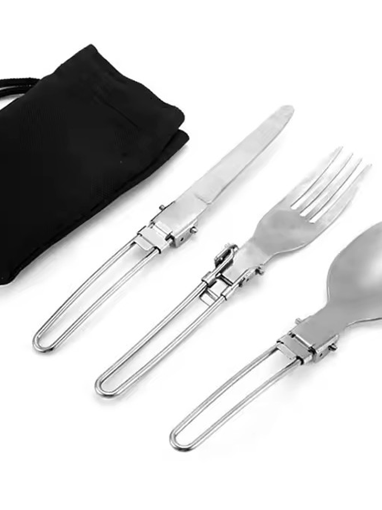 Set de Cubiertos Plegables para Camping 2
