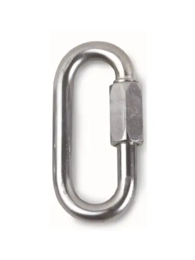 Maillón Ovalado de Acero Zincado 8 mm – 35 kN Certificado CE / EN 1