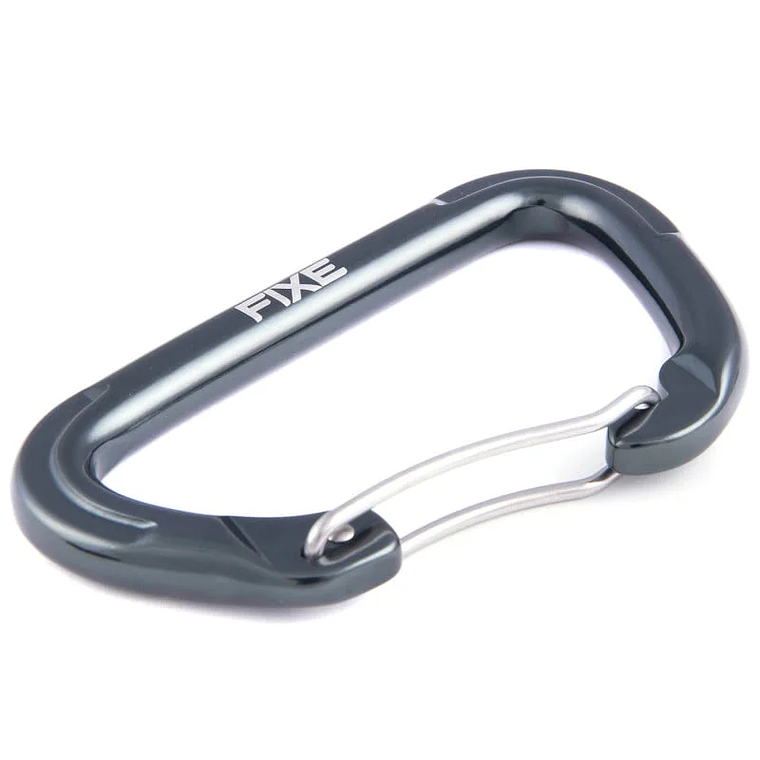 Mosquetón Aluminio Tipo D Sin Seguro 23kN ROCK BENT – FIXE 1