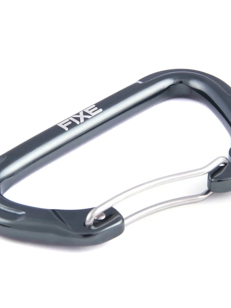 Mosquetón Aluminio Tipo D Sin Seguro 23kN ROCK BENT – FIXE 1