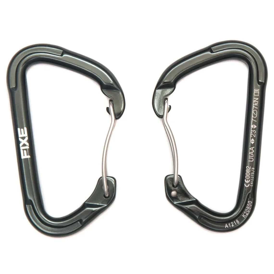 Mosquetón Aluminio Tipo D Sin Seguro 23kN ROCK BENT – FIXE 2