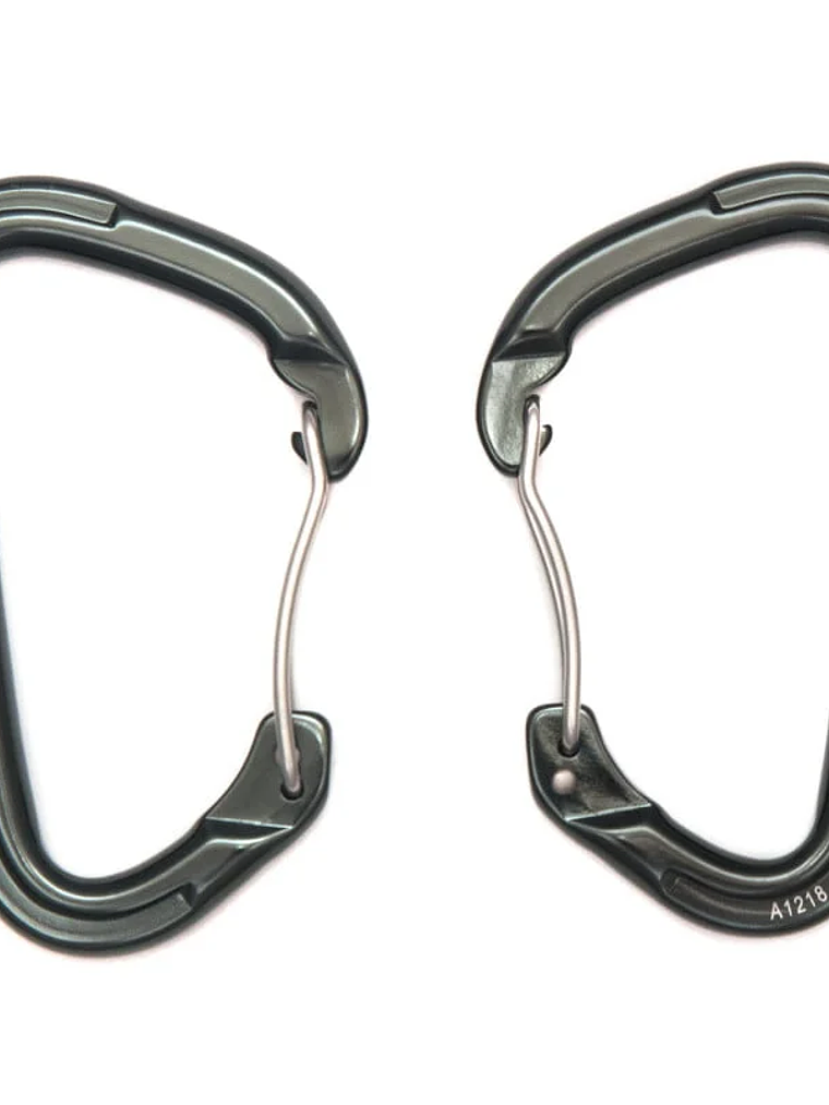 Mosquetón Aluminio Tipo D Sin Seguro 23kN ROCK BENT – FIXE 2