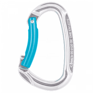 Mosquetón BEAL BE ONE de Aluminio Tipo D Sin Seguro 22 kN – Certificado 