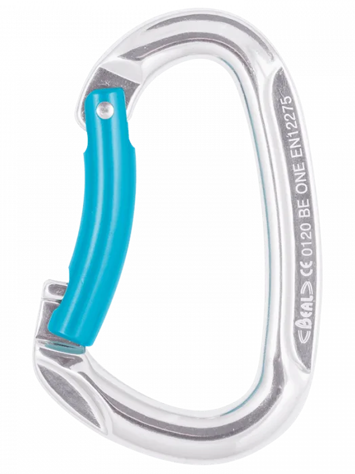 Mosquetón BEAL BE ONE de Aluminio Tipo D Sin Seguro 22 kN – Certificado  1