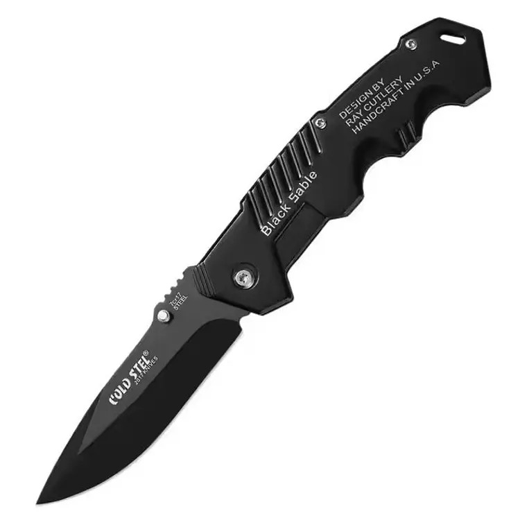 Cuchillo Plegable Outdoor Cold Steel Black Sable  2