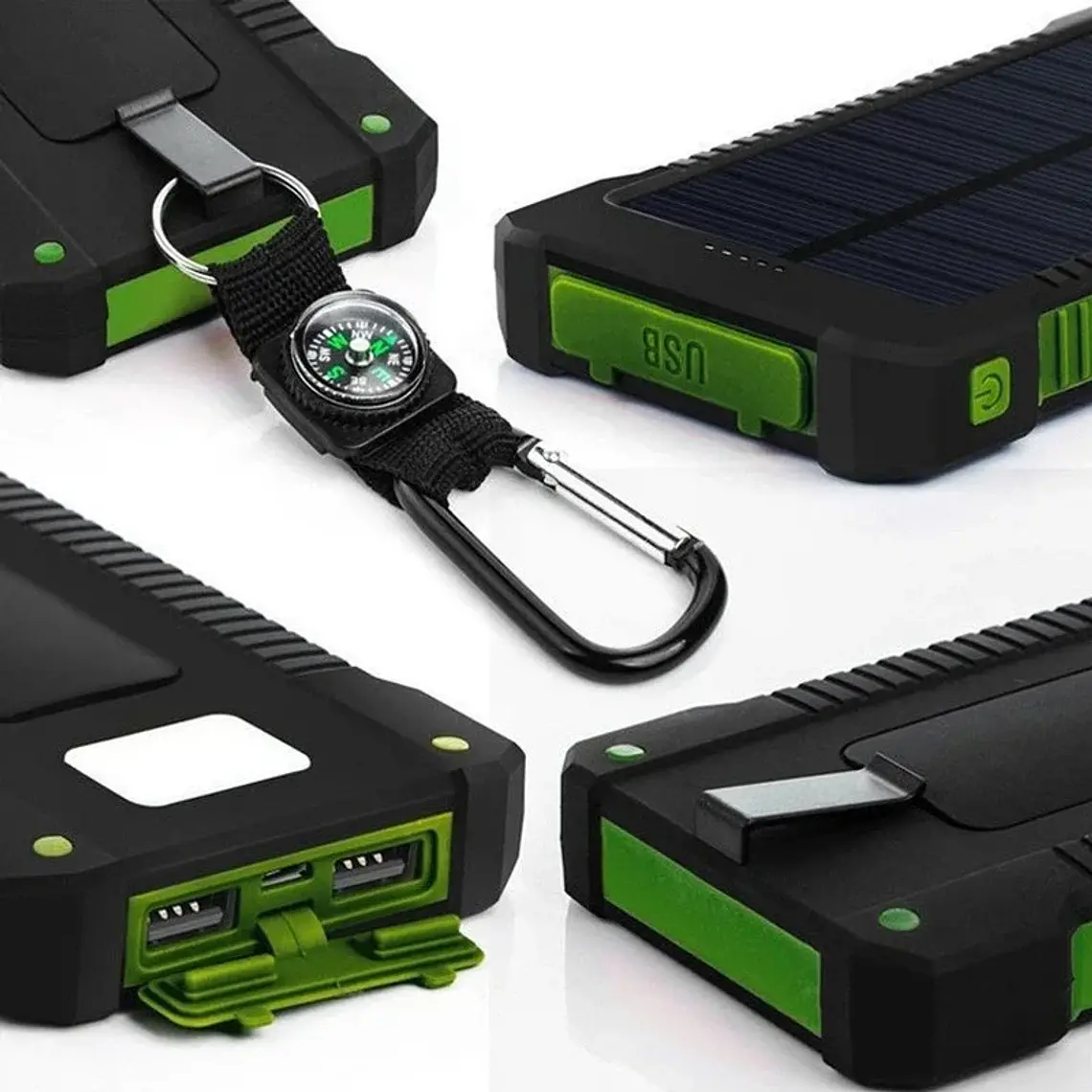 Power Bank Solar Doble Carga Impermeable 100.000 mah 5
