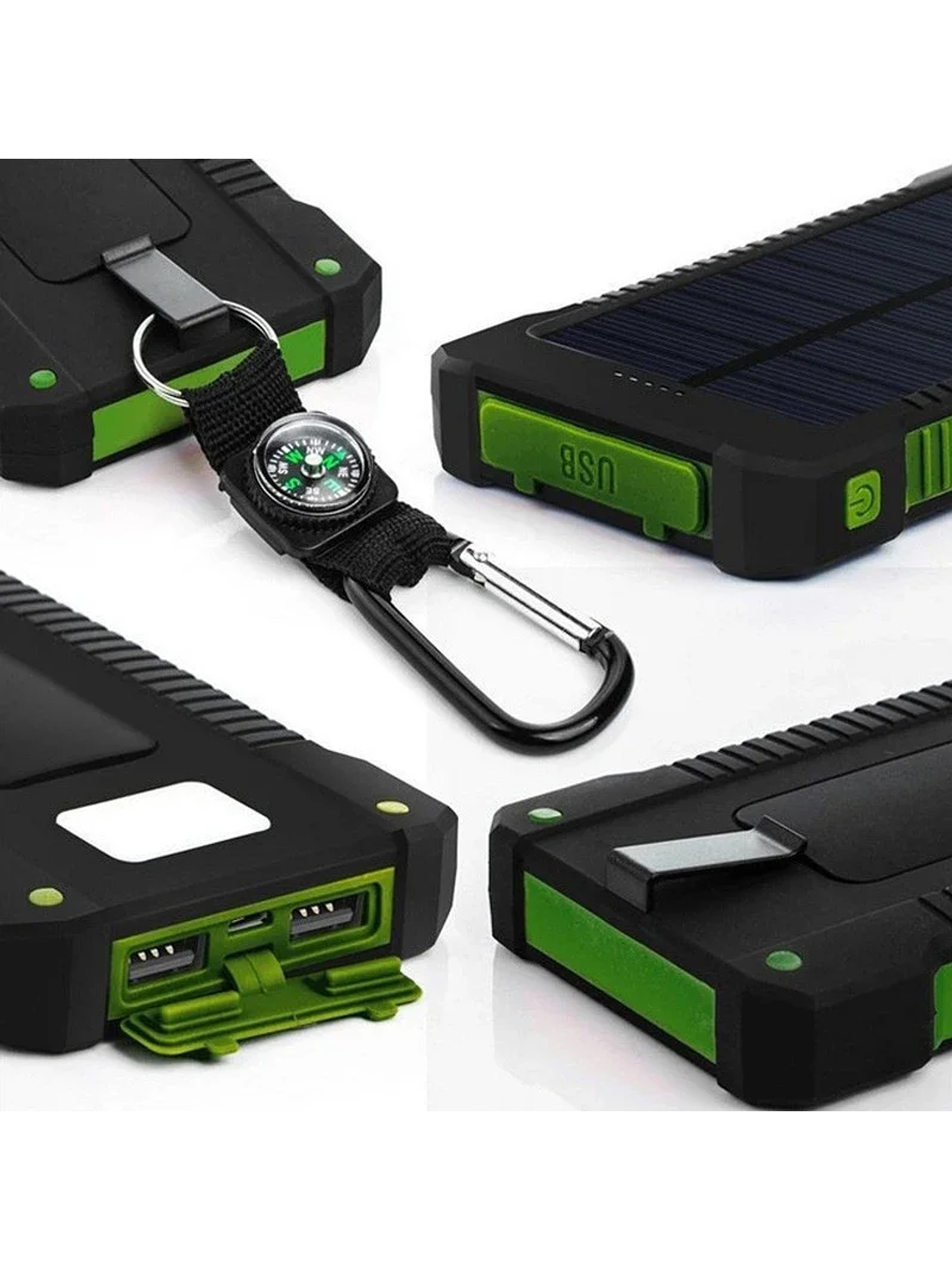 Power Bank Solar Doble Carga Impermeable 100.000 mah 5