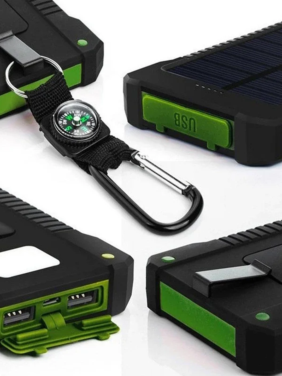 Power Bank Solar Doble Carga Impermeable 100.000 mah 5