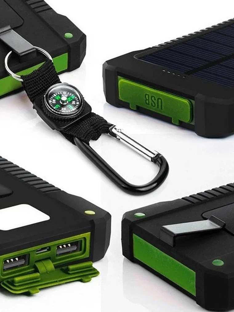 Power Bank Solar Doble Carga Impermeable 100.000 mah 5