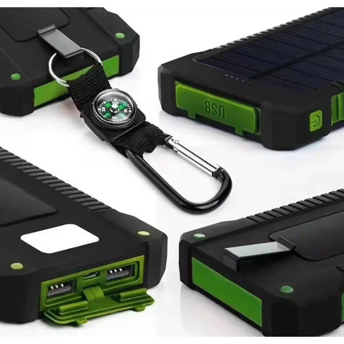 Power Bank Solar Doble Carga Impermeable 100.000 mah 9