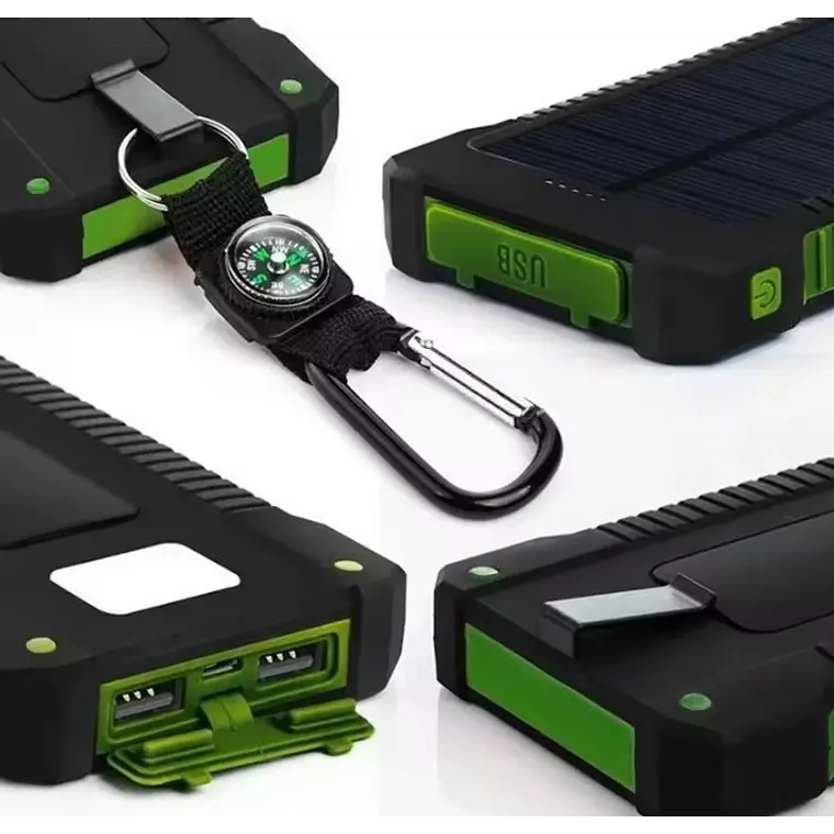 Power Bank Solar Doble Carga Impermeable 100.000 mah 9