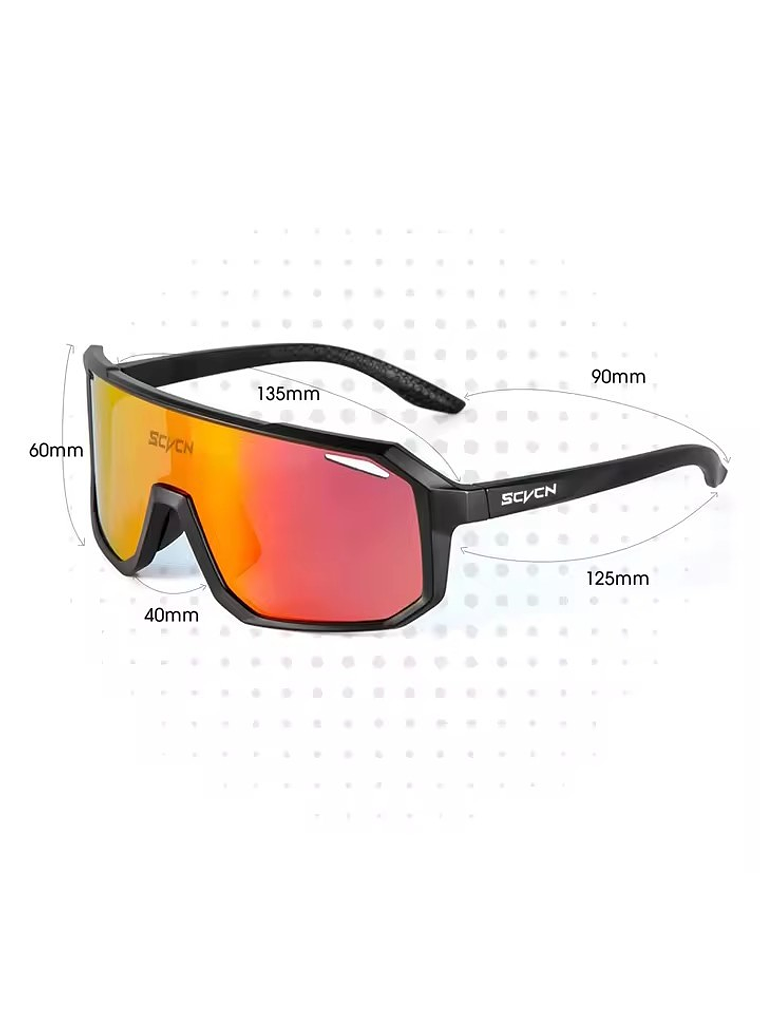Lentes Deportivos SCYCN BLACK-RED 2