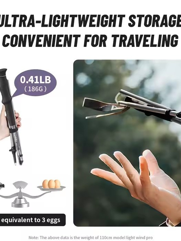 Bastones Plegables Naturehike Lightwind Pro Purple 2