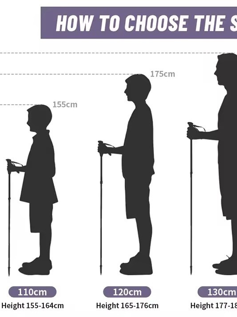 Bastones Plegables Naturehike Lightwind Pro Purple 5