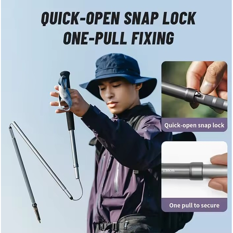 Bastones Plegables Naturehike Lightwind Pro Purple 8