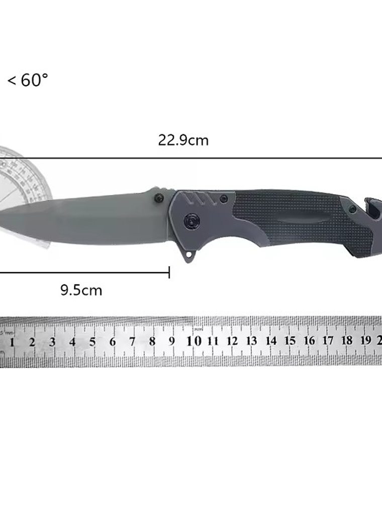 Cuchillo Plegable Táctico EDC 22,9 cm 2