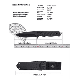 Cuchillo Táctico Outdoor Full Tang con Funda
