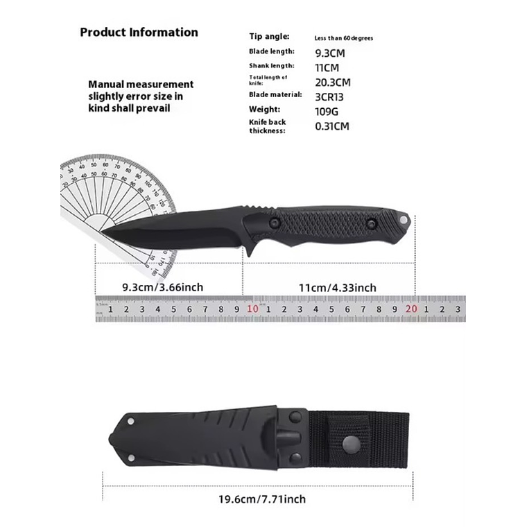 Cuchillo Táctico Outdoor Full Tang con Funda 2