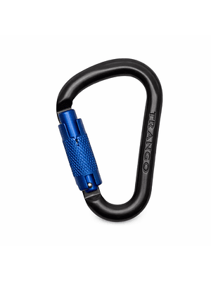 Mosquetón HMS Trango Autolock Black 25 kN – Seguro Automático para Escalada