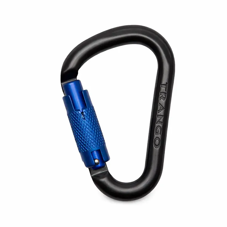 Mosquetón HMS Trango Autolock Black 25 kN – Seguro Automático para Escalada 1