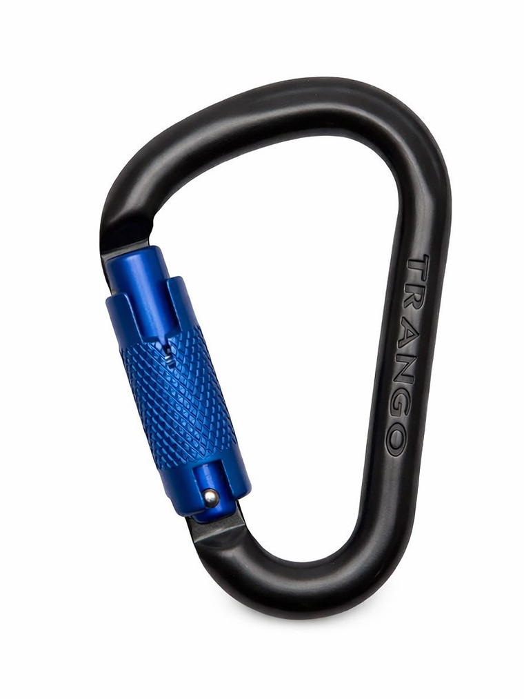 Mosquetón HMS Trango Autolock Black 25 kN – Seguro Automático para Escalada 1