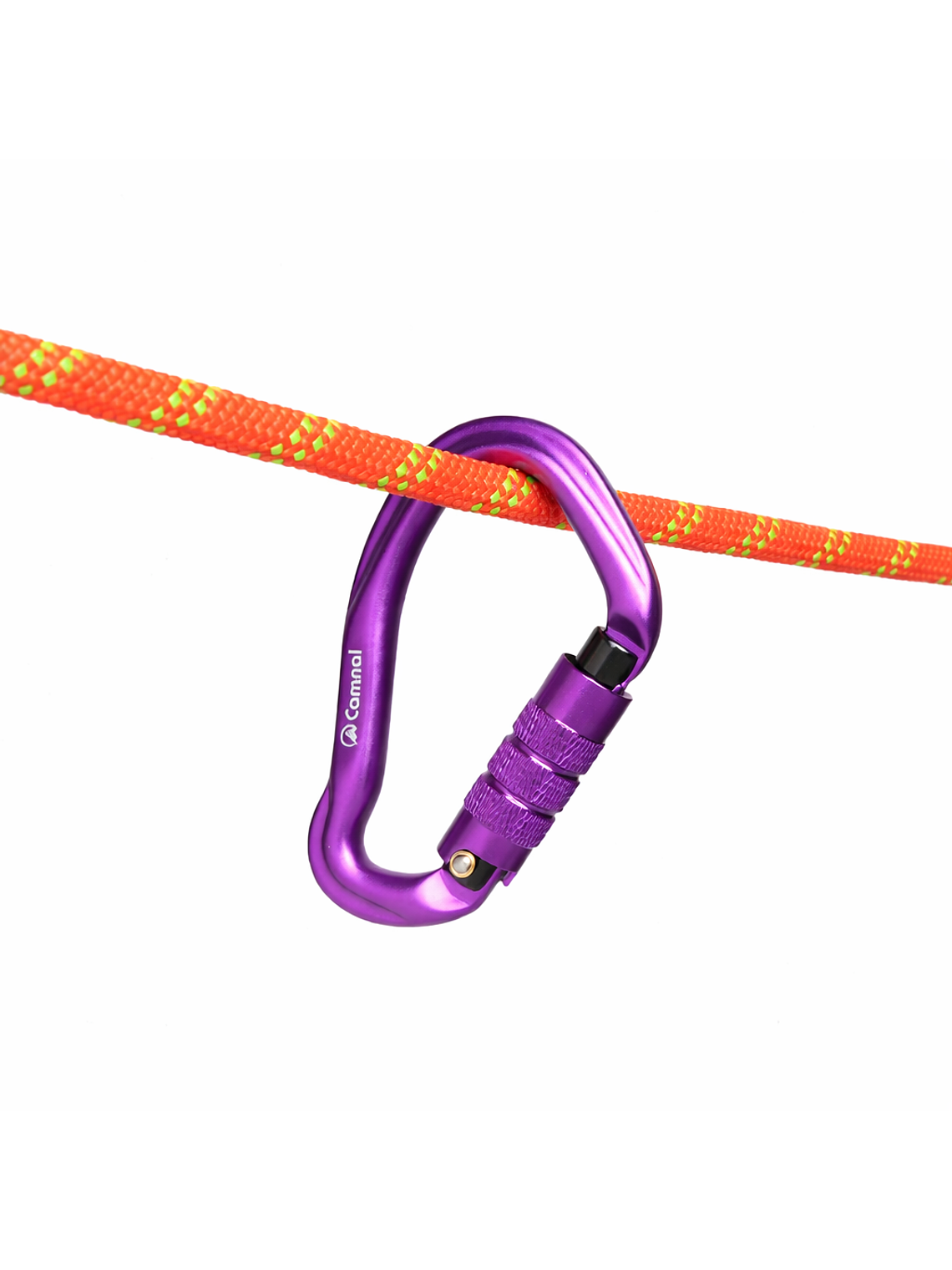 Mosquetón Automático Certificado 23kN Morado | Camnal 2