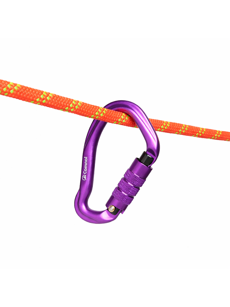 Mosquetón Automático Certificado 23kN Morado | Camnal 2