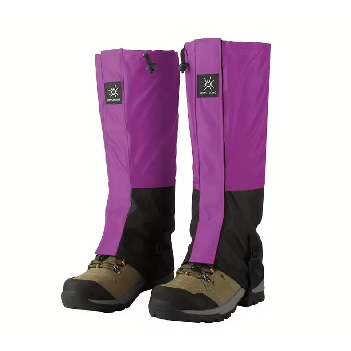 Polainas Impermeables de Montaña | Protección contra lluvia, nieve y barro | Samstrong- Purple 1