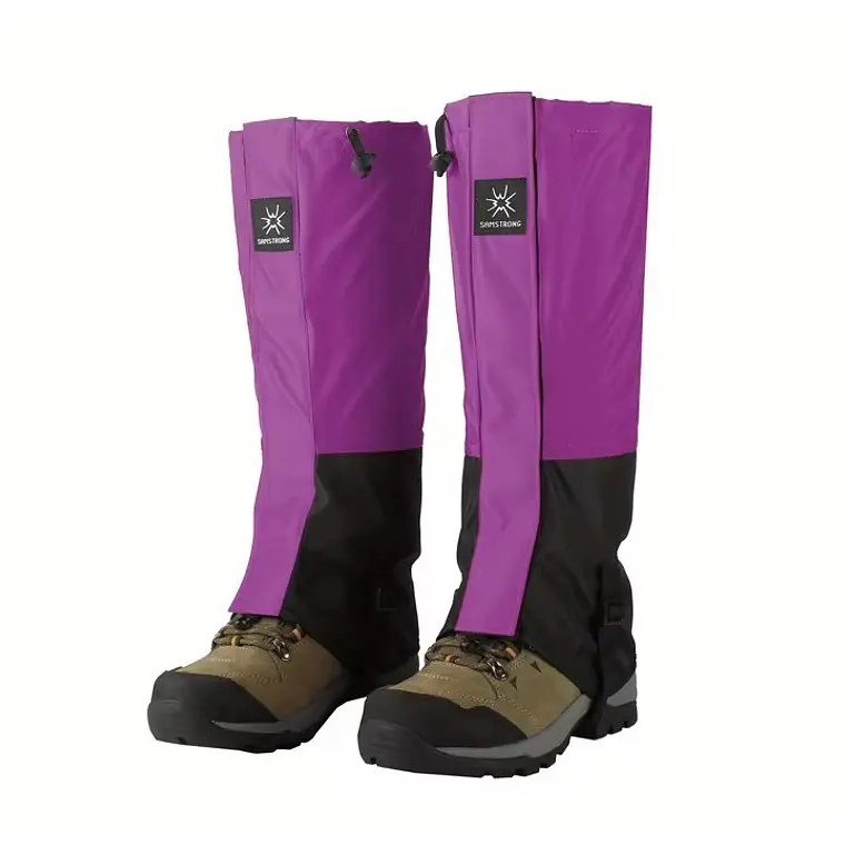 Polainas Impermeables de Montaña | Protección contra lluvia, nieve y barro | Samstrong- Purple 1