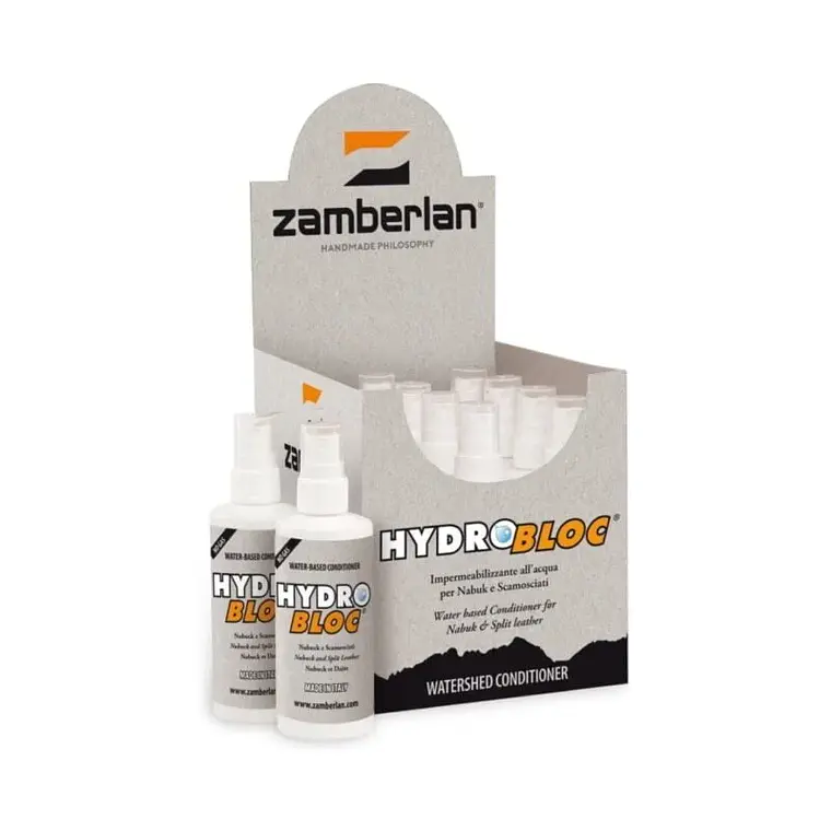Impermeabilizante Zamberlan Hydrobloc Spray | Bálsamo para Nobuk y Gamuza 1