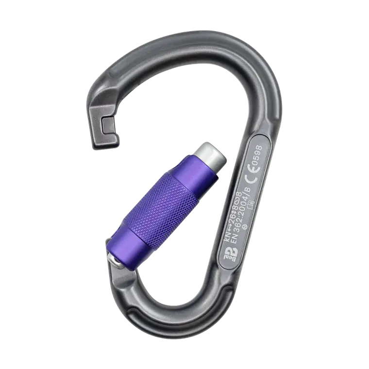 Mosquetón Aluminio HMS 3 Tiempos 26kN Be lock 3-Matic – BEAL 3