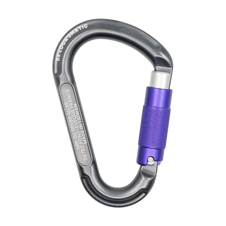 Mosquetón Aluminio HMS 3 Tiempos 26kN Be lock 3-Matic – BEAL 5