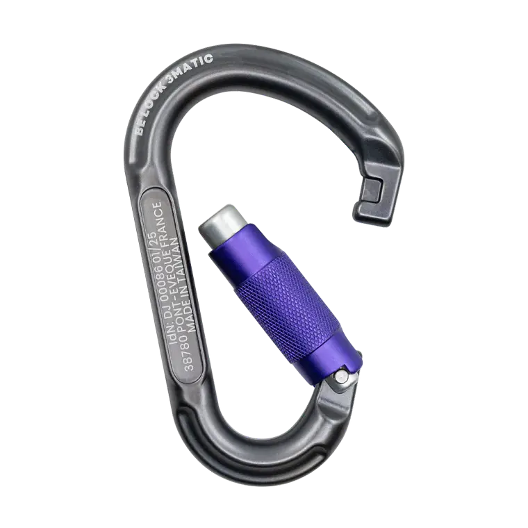 Mosquetón Aluminio HMS 3 Tiempos 26kN Be lock 3-Matic – BEAL 6